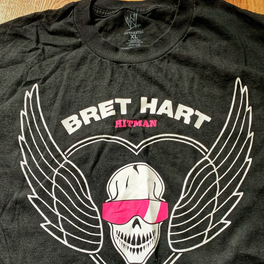 WWE Vintage Style Bret The Hitman Hart Shirt XL Mens Wrestling - Picture 2 of 3